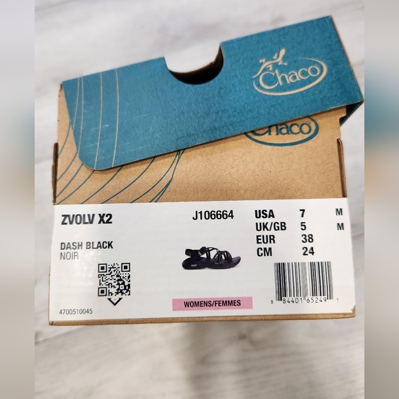 Chaco Women's Z/Volv X2 Sandals - Dash Black, Women's size 7. - Picture 6 of 9